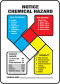 NFPA Notice Chemical Hazard Safety Sign