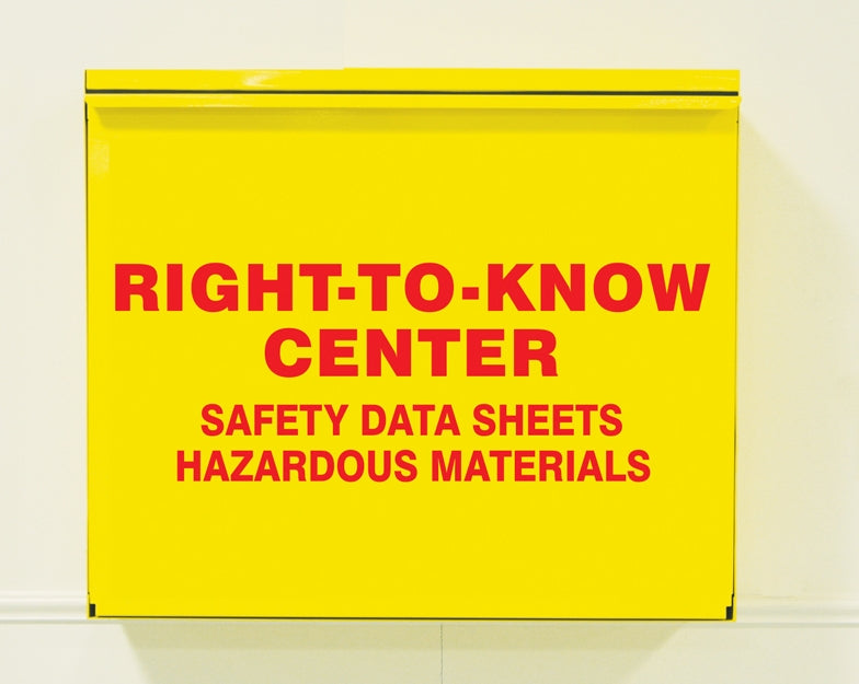 SDS Storage Cabinet: Right-To-Know Center